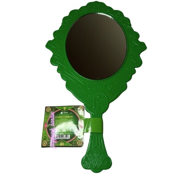 Wicked Dual-Sided Hand Mirror Glinda Pink & Elphaba Green Mirror NEW SHIPS FAST - Picture 6 of 14